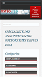 Mobile Screenshot of osteoweb.fr