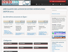 Tablet Screenshot of osteoweb.fr